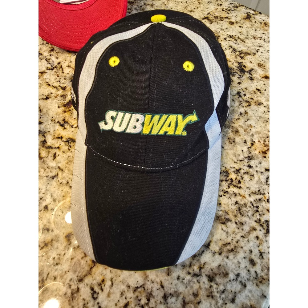 Subway Racing Cap Black Yellow Gray 99‎ Roush Fenway NASCAR Collectible Hat